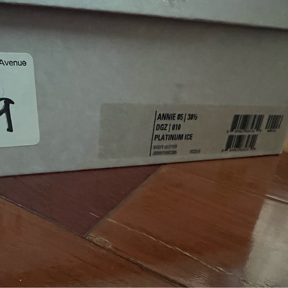 JIMMY CHOO ANNIE 85 Sandal Platinum Ice SZ 38.5 $695 - Picture 3 of 11